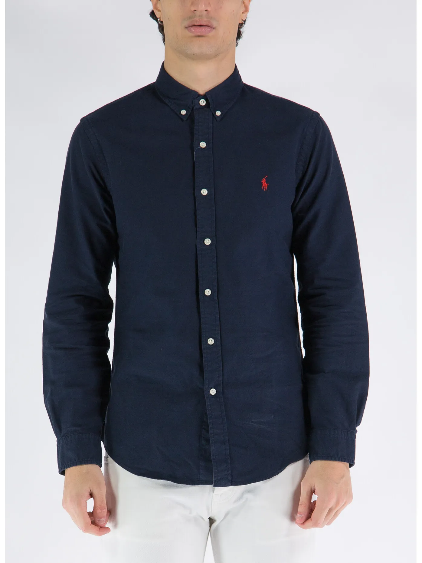     -POLO RALPH LAUREN    -CAMICIA OXFORD A MANICHE LUNGHE-
