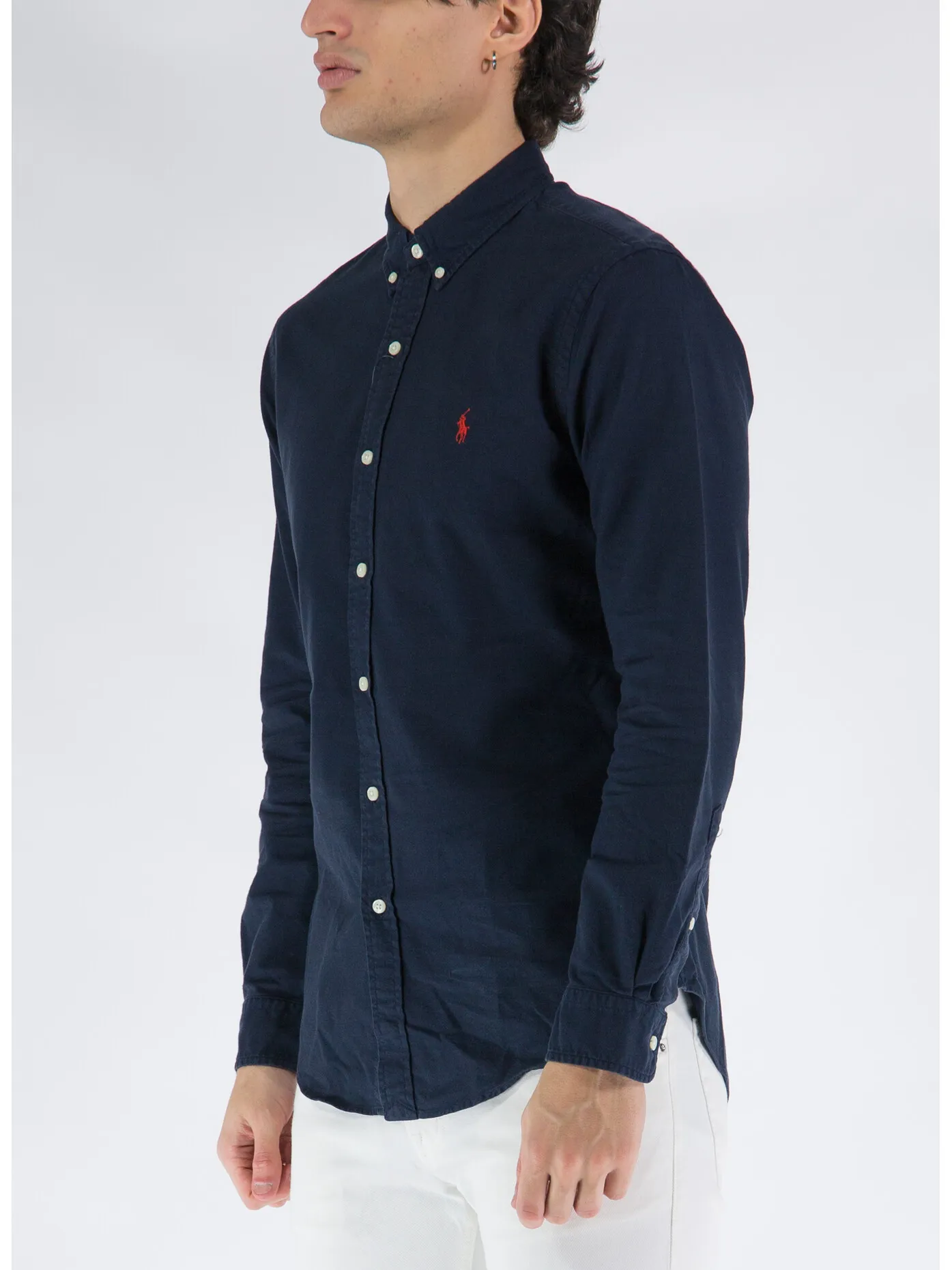     -POLO RALPH LAUREN    -CAMICIA OXFORD A MANICHE LUNGHE-