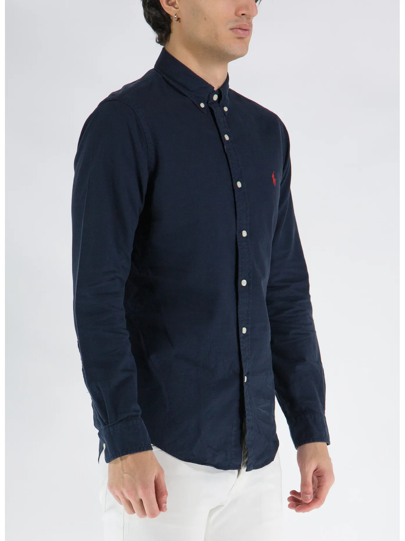     -POLO RALPH LAUREN    -CAMICIA OXFORD A MANICHE LUNGHE-