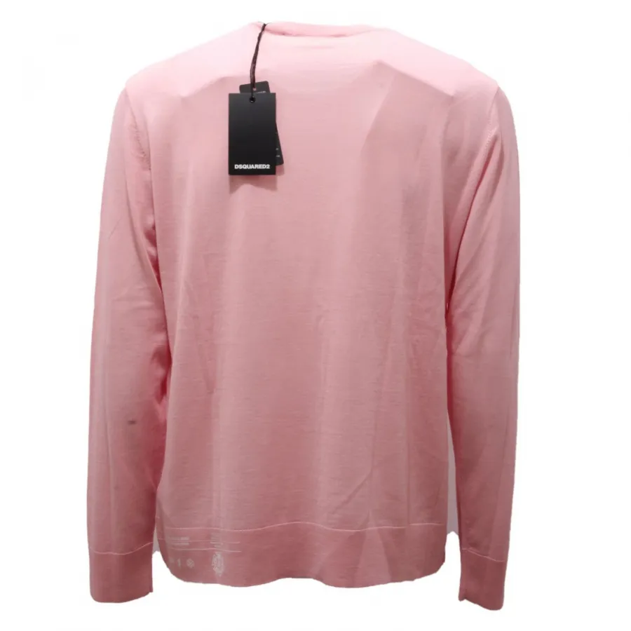 0029AL maglione uomo DSQUARED2 men wool sweater pink