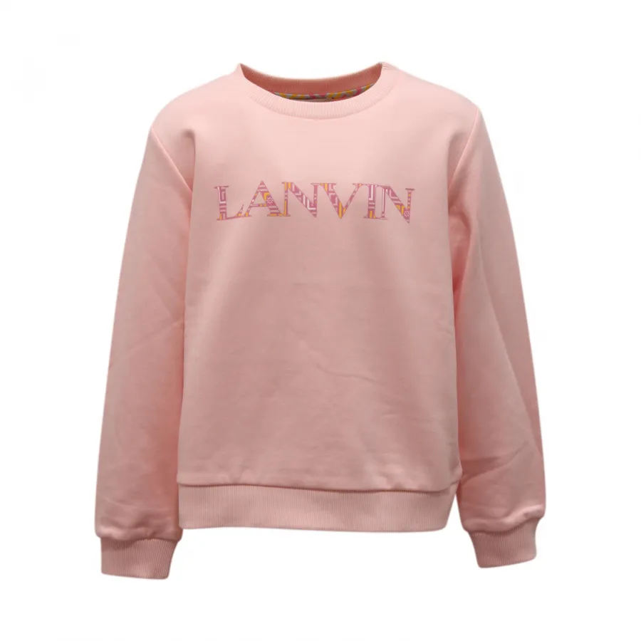 0415AR felpa bimba LANVIN PARIS girl kids sweatshirt pink