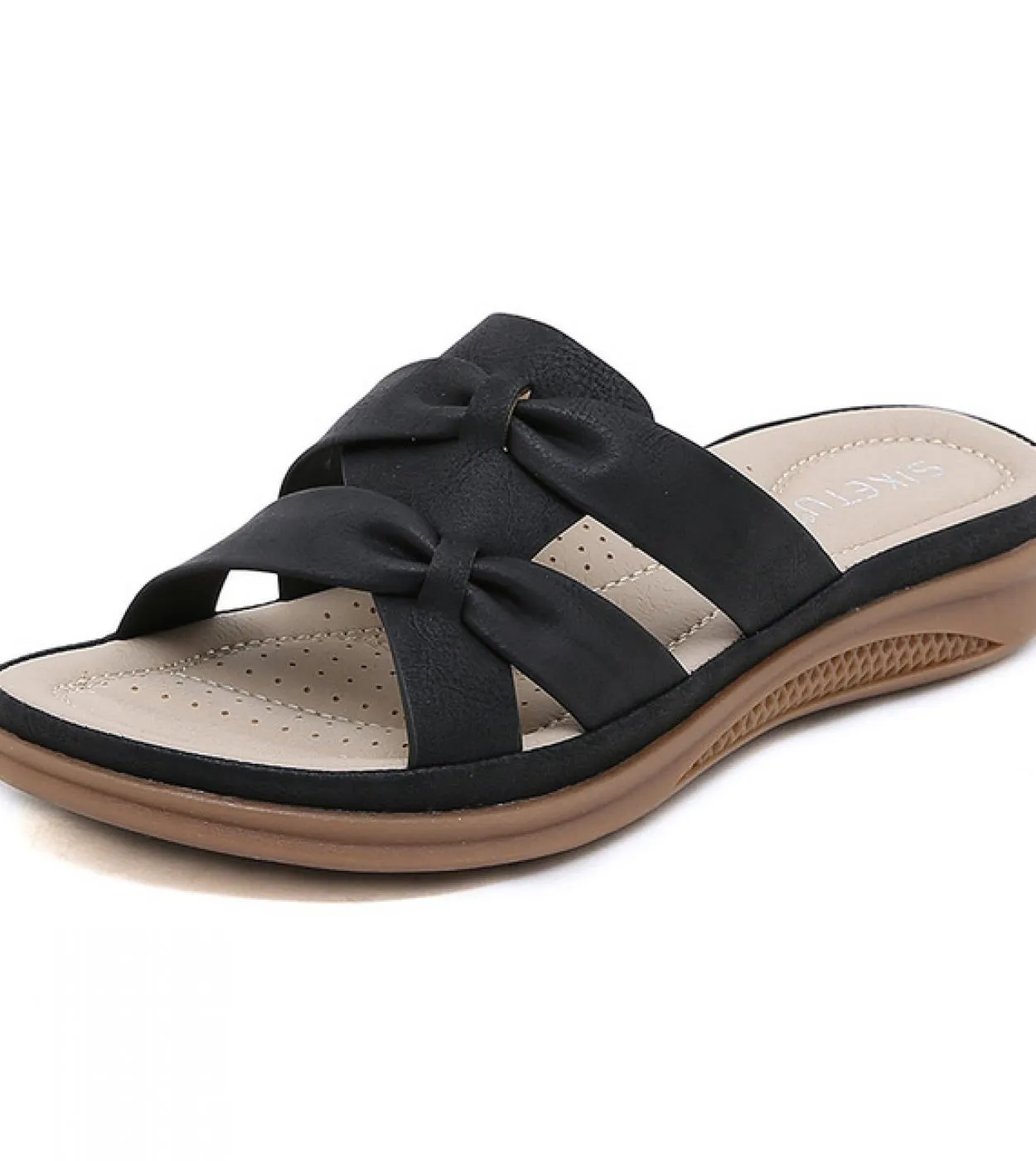 2023 Novità Sandali da donna Elegante tacco basso Fuori Pantofole moderne Per donna Tacco piatto Scarpe da donna casual Infradit