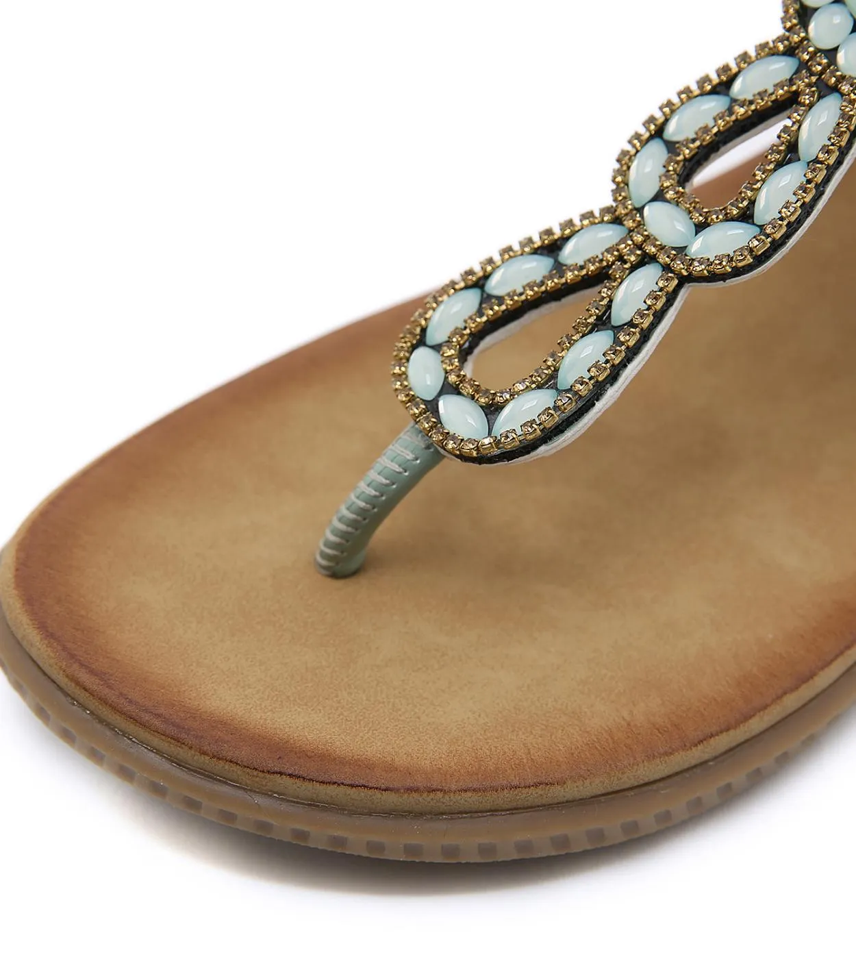 2023 Sandali delle nuove donne Della Boemia Tacco Piatto Scarpe Estive Per La Donna di Cristallo Delle Donne Sandalias Mujer Don