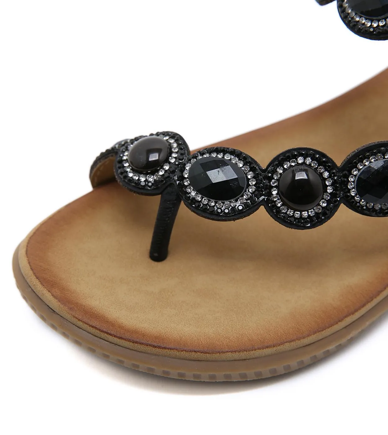 2023 Sandali delle nuove donne Della Boemia Tacco Piatto Scarpe Estive Per La Donna Sandali di Cristallo Mujer Scarpe Da Spiaggi