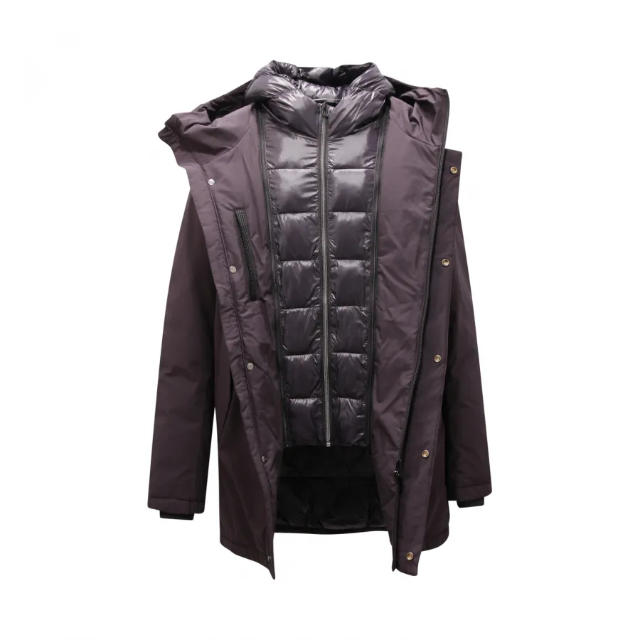 2593AQ giubbotto uomo MIXTURE man padded jacket blue