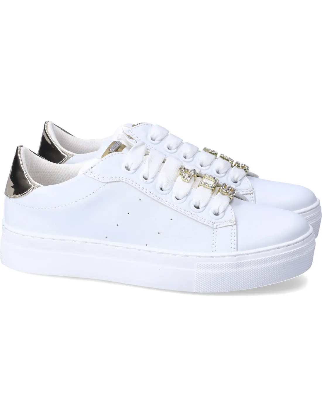 4us Cesare Paciotti sneakers whi-gold