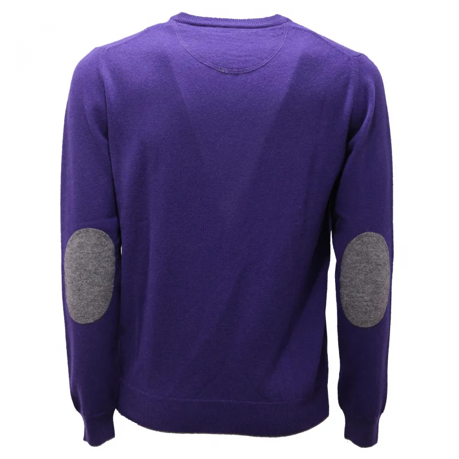 5445AF maglione uomo ALTEA purple wool sweater men