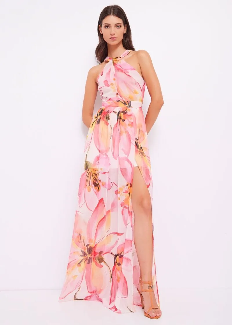 Abito floreale in georgette