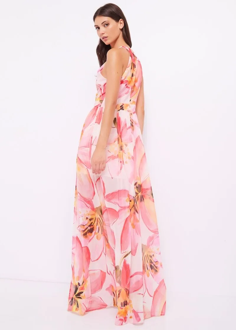 Abito floreale in georgette