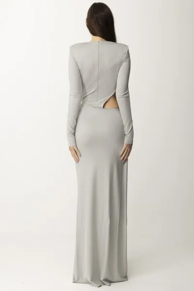 Abito Red Carpet con cut-out e moschettone Perla
