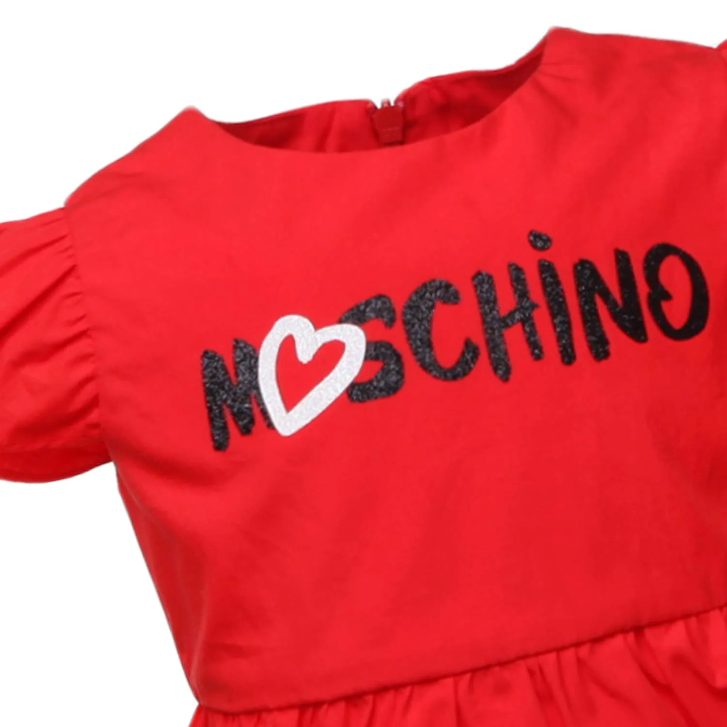Abito Rosso Con Logo Bimba