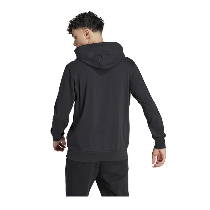 Adidas Essential Logo Hoodie Black Uomo IJ8574