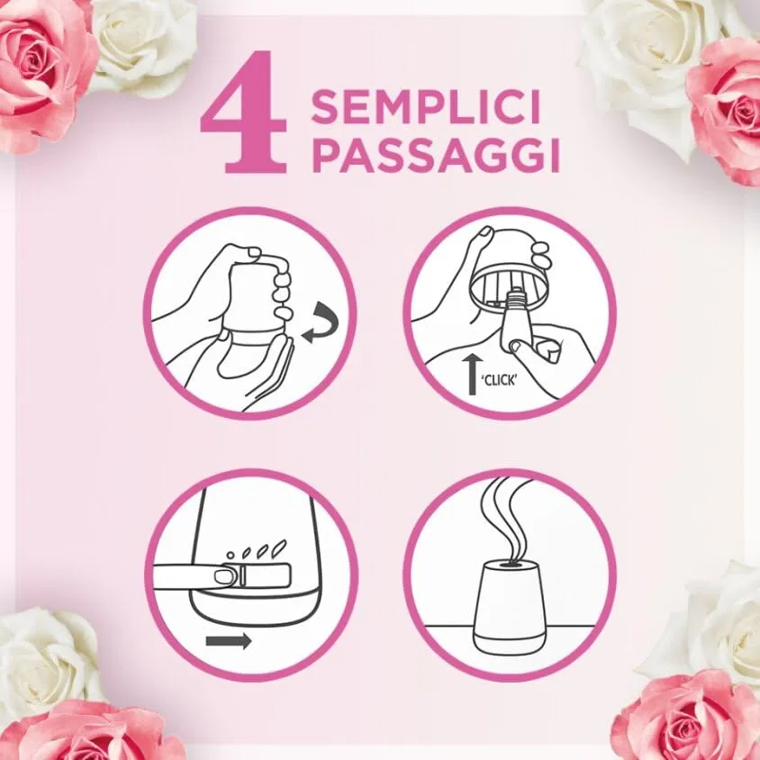 Airwick Armonia Istantanea, Confezione con kit completo Gadget 1 Diffusore di Oli Essenziali + 1 Ricarica alla Fragranza di Peta