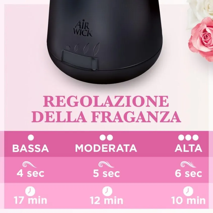 Airwick Armonia Istantanea, Confezione con kit completo Gadget 1 Diffusore di Oli Essenziali + 1 Ricarica alla Fragranza di Peta