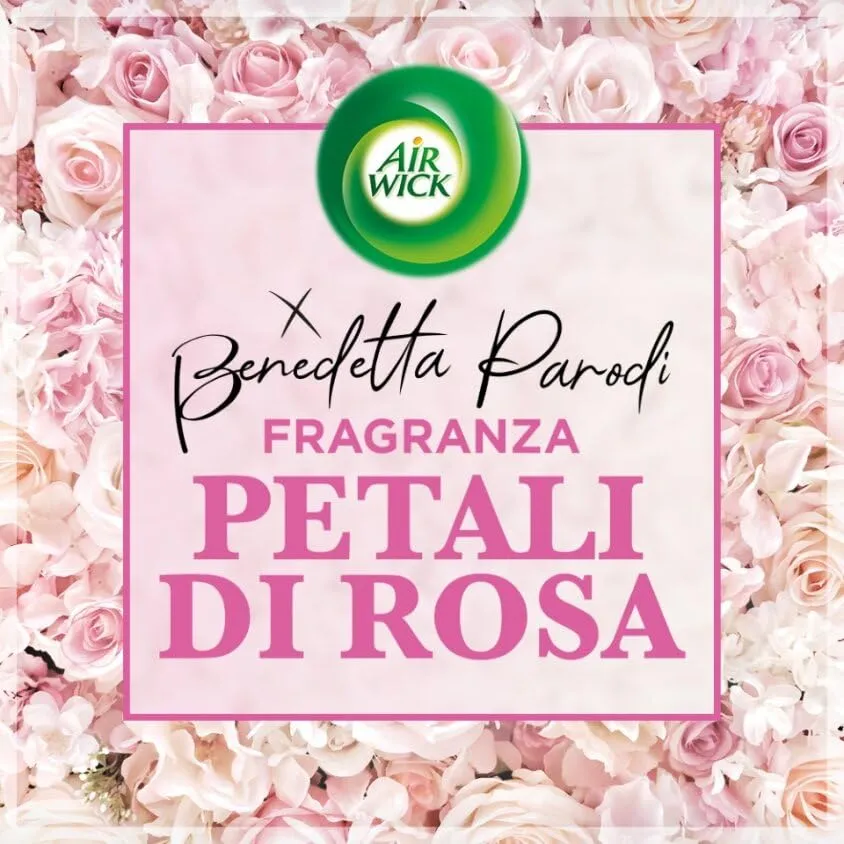 Airwick Armonia Istantanea, Confezione con kit completo Gadget 1 Diffusore di Oli Essenziali + 1 Ricarica alla Fragranza di Peta