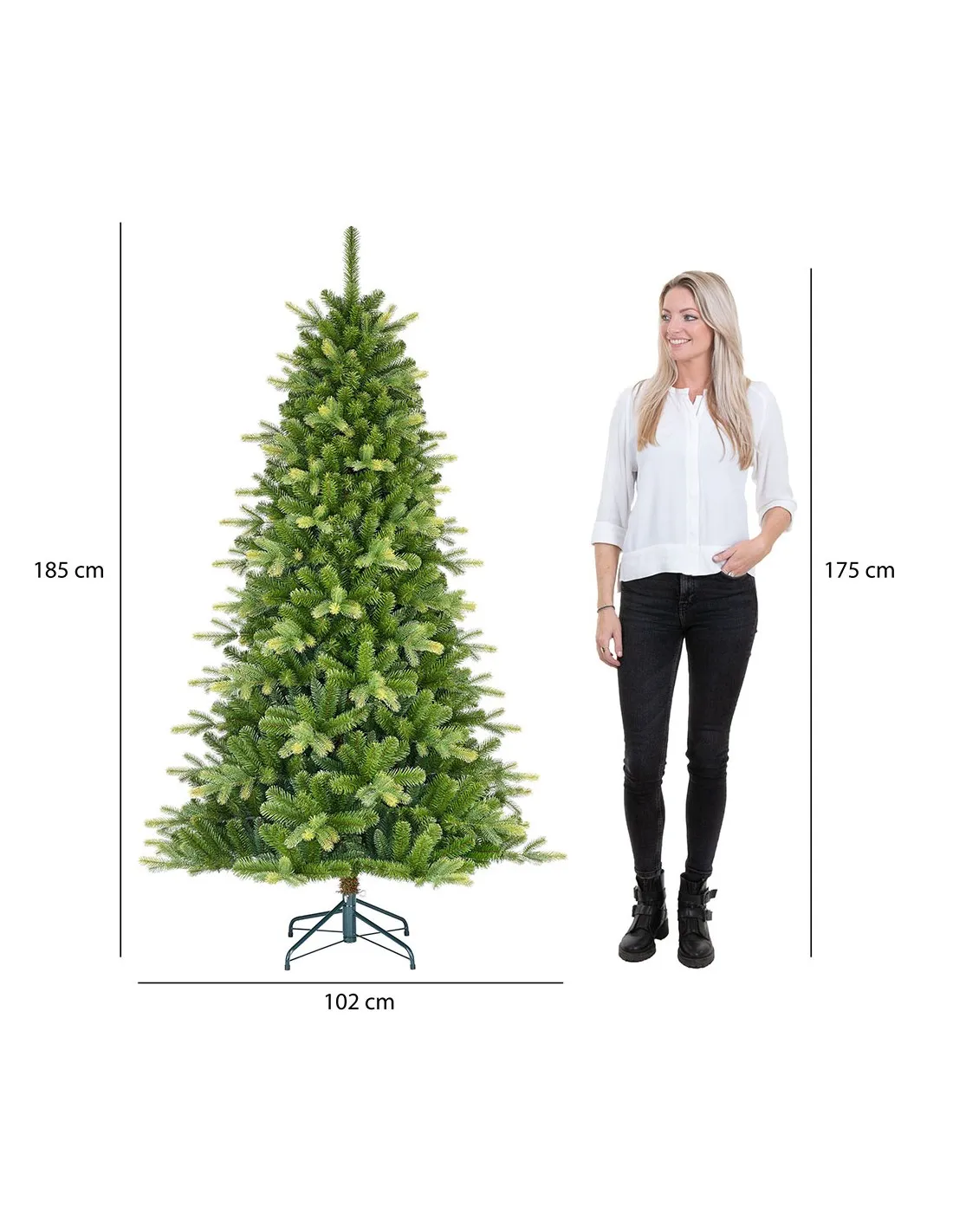 Albero di Natale Black Box Trees Pino Verde (185 cm)