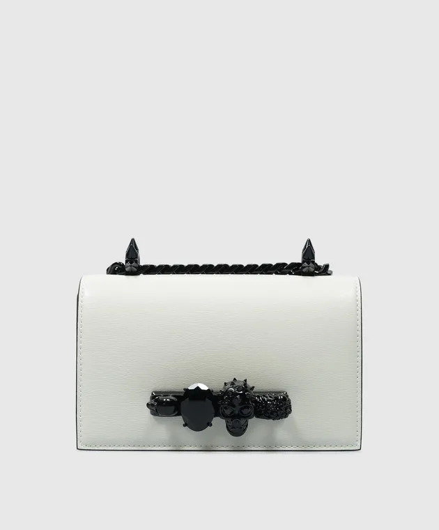 Alexander McQueen Borsa a tracolla in pelle bianca 6531341BLGZ