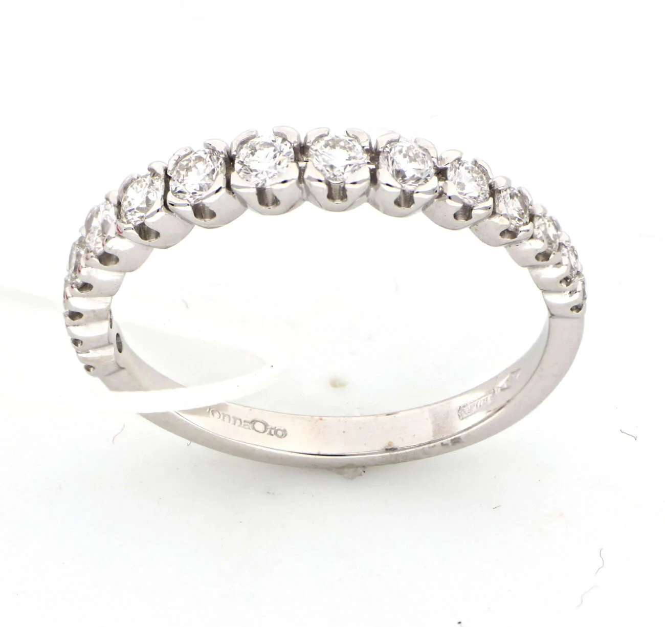 Anello riviere Donnaoro in oro bianco e diamanti DKAV3736.050
