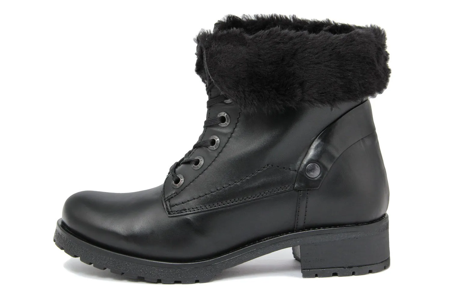 Anfibio Donna in Pelle Nero
