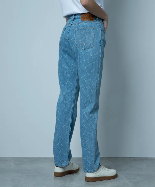 Bally Jeans blu con stampa del logo L4BA444FCO264