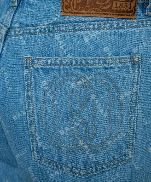Bally Jeans blu con stampa del logo L4BA444FCO264