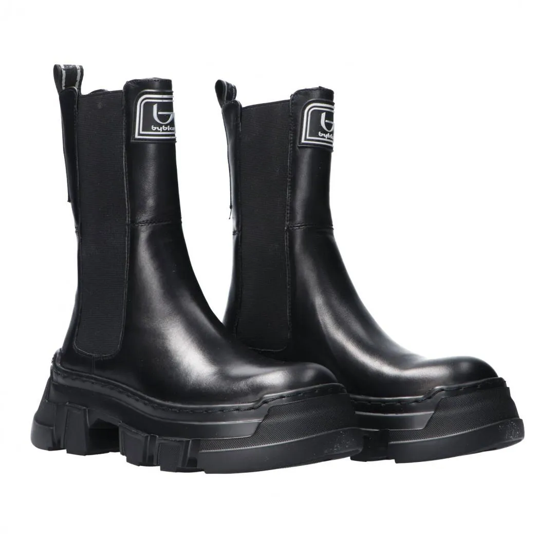 BB082 beatles in pelle Nere