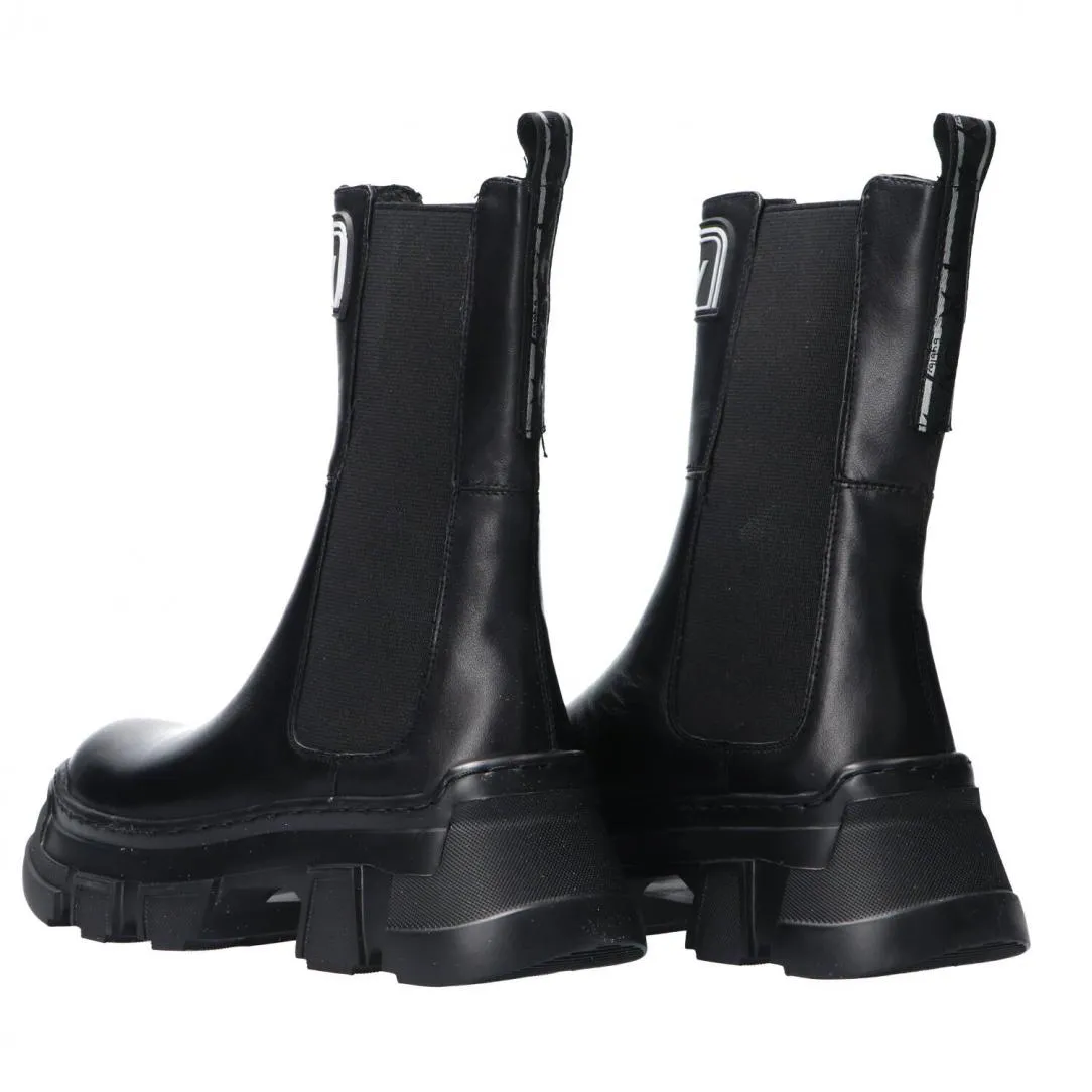 BB082 beatles in pelle Nere