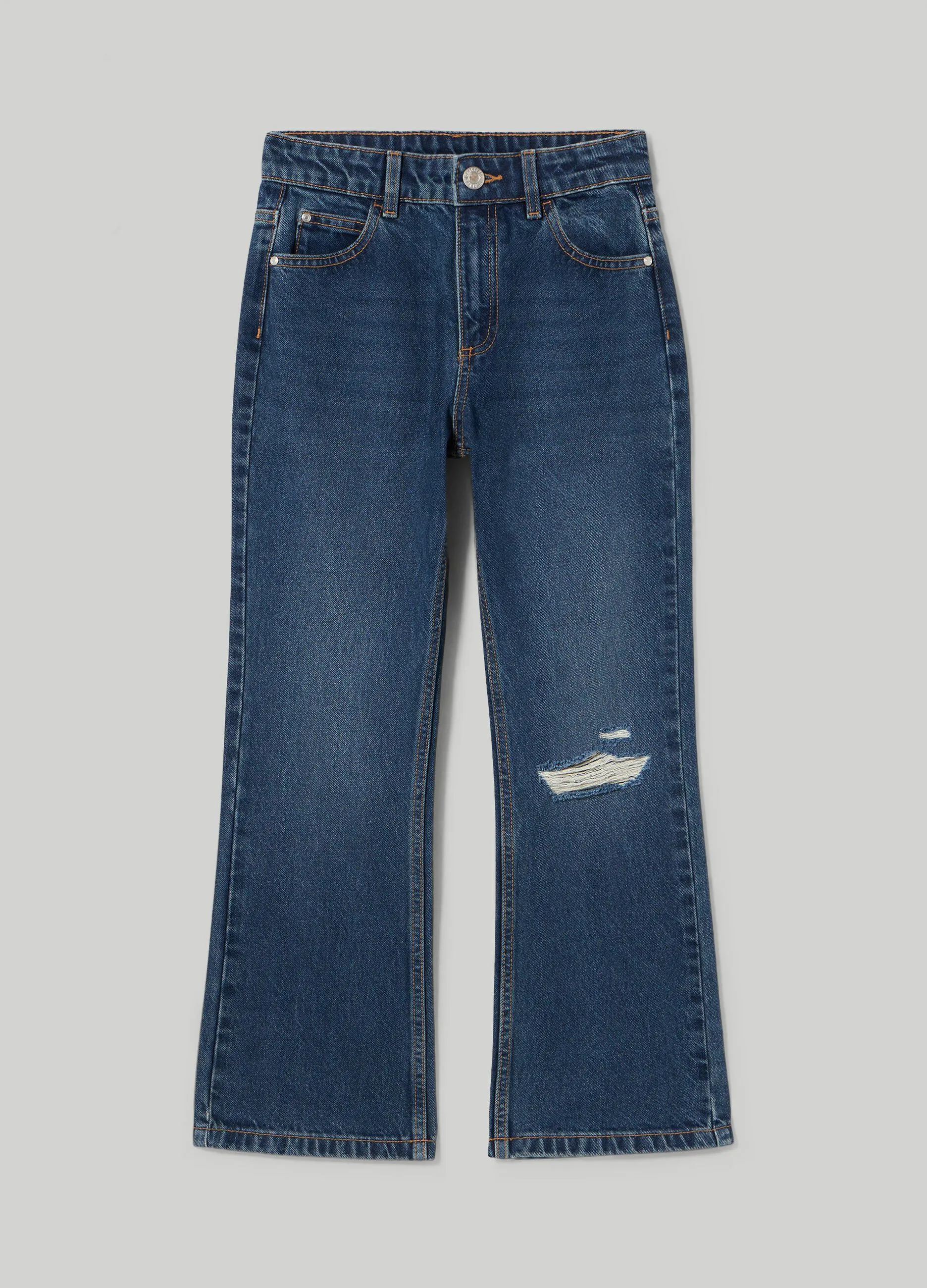 BLUKIDS  Denim in cotone flare fit ragazza