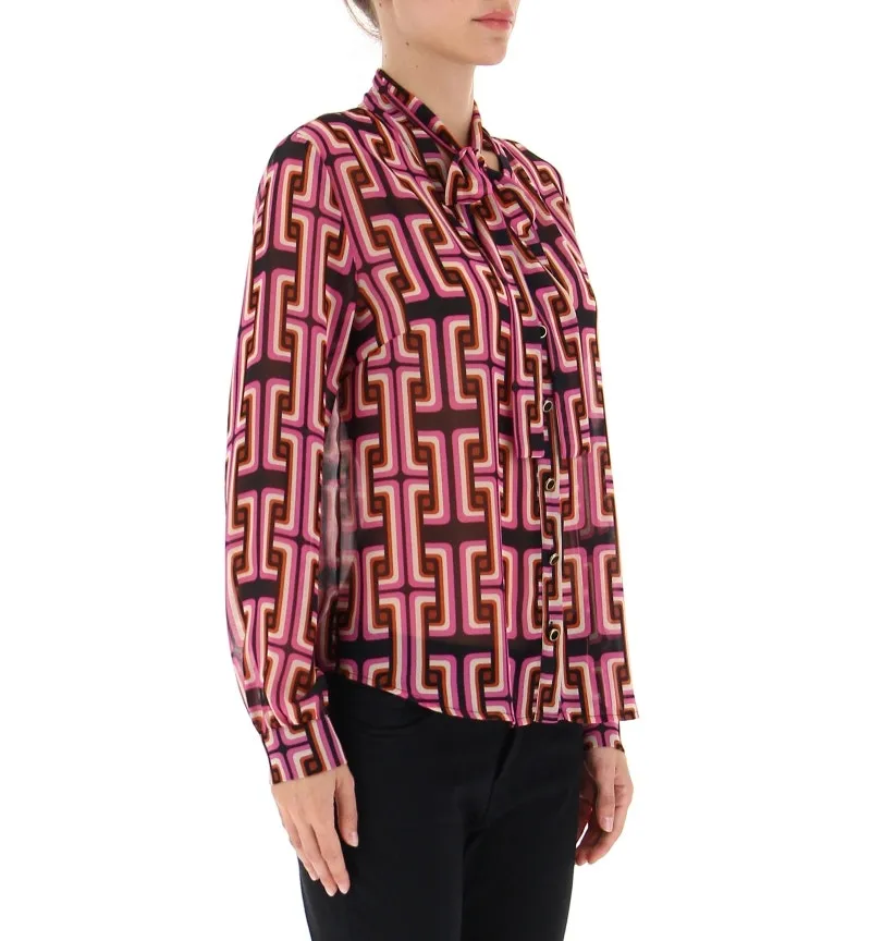 Blusa con fiocco