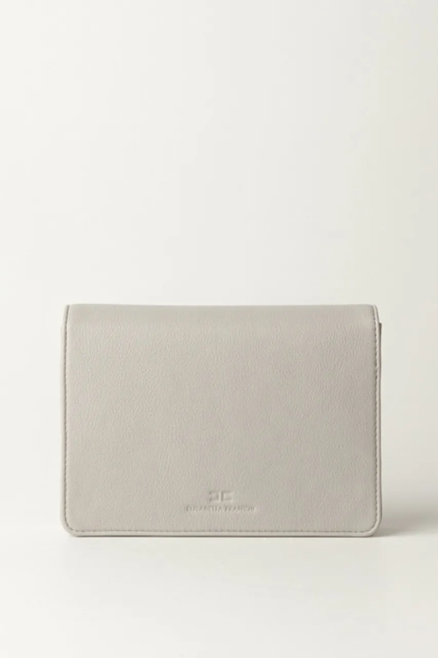 Borsa a tracolla con logo chiusura girello Perla