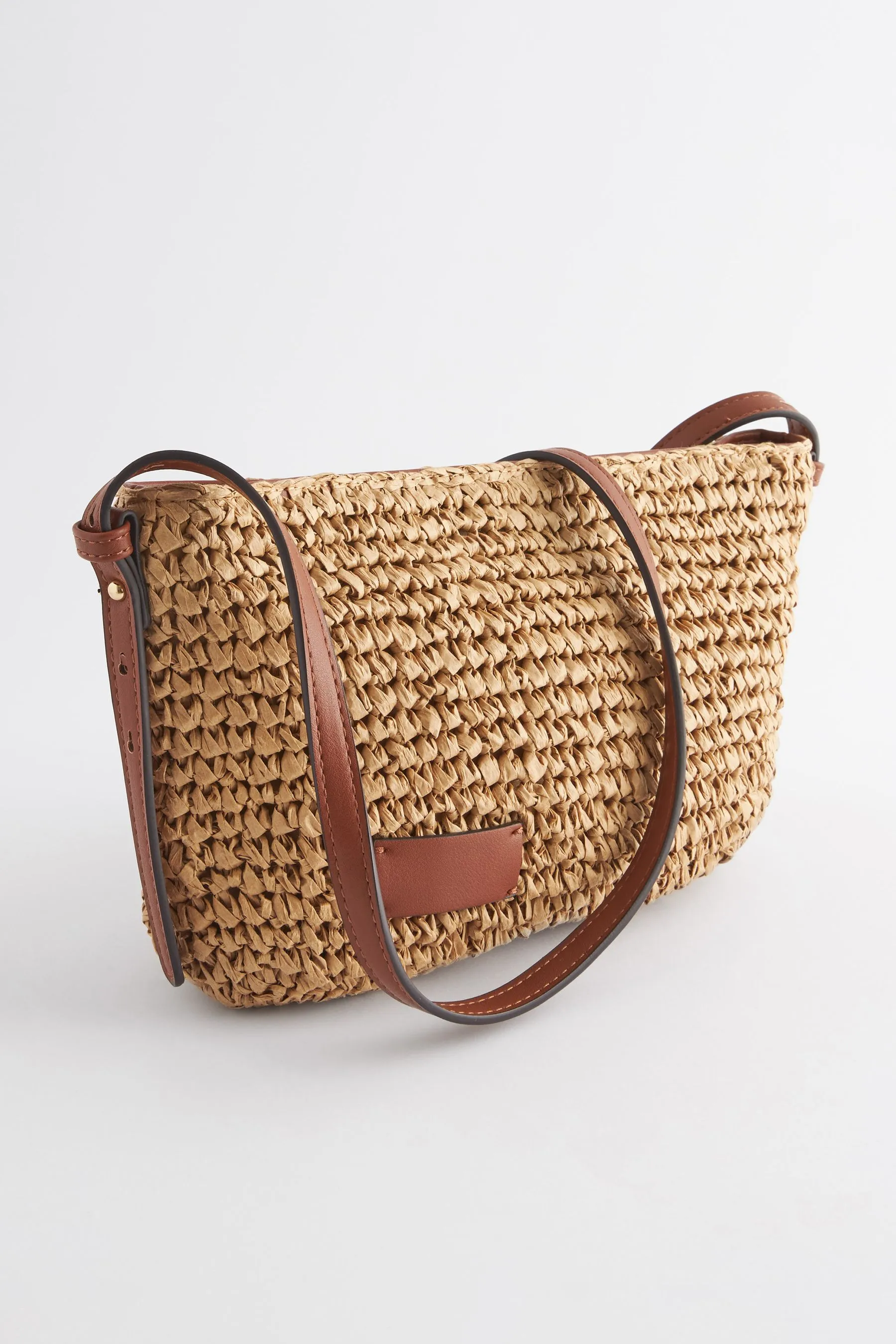 Borsa a tracolla in paglia    