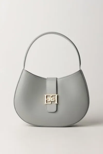 Borsa hobo grande con logo Perla
