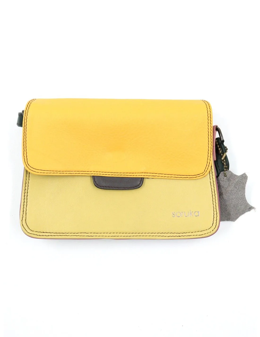 BORSETTA IN PELLE RICICLATA REVERSIBILE "LAIA"