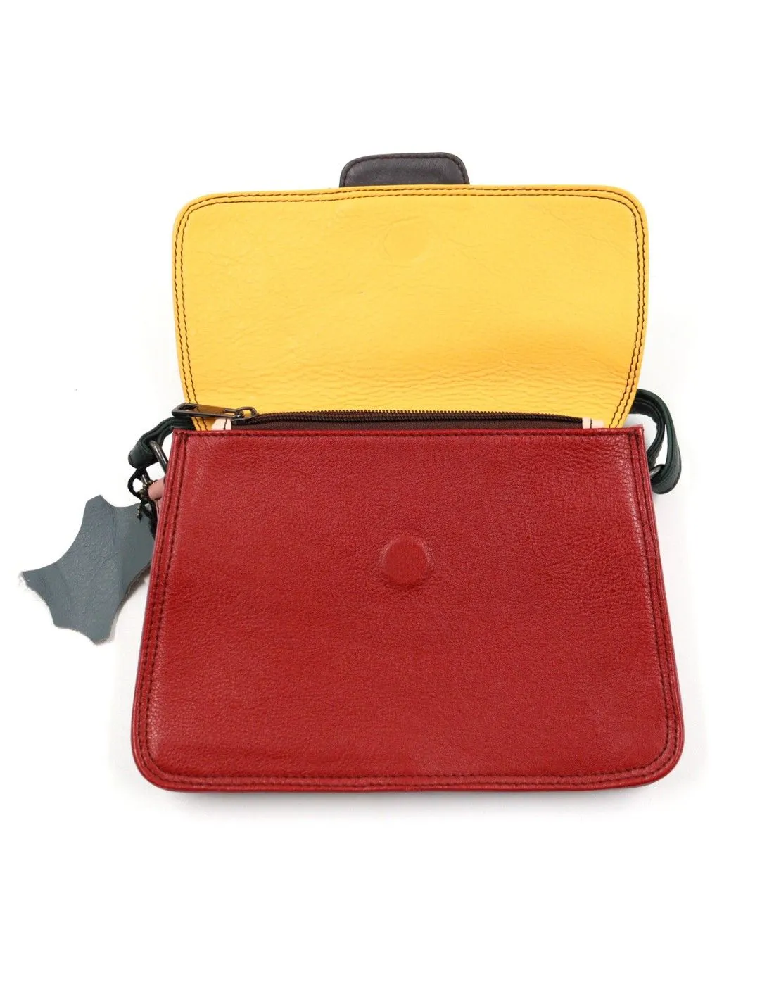 BORSETTA IN PELLE RICICLATA REVERSIBILE "LAIA"
