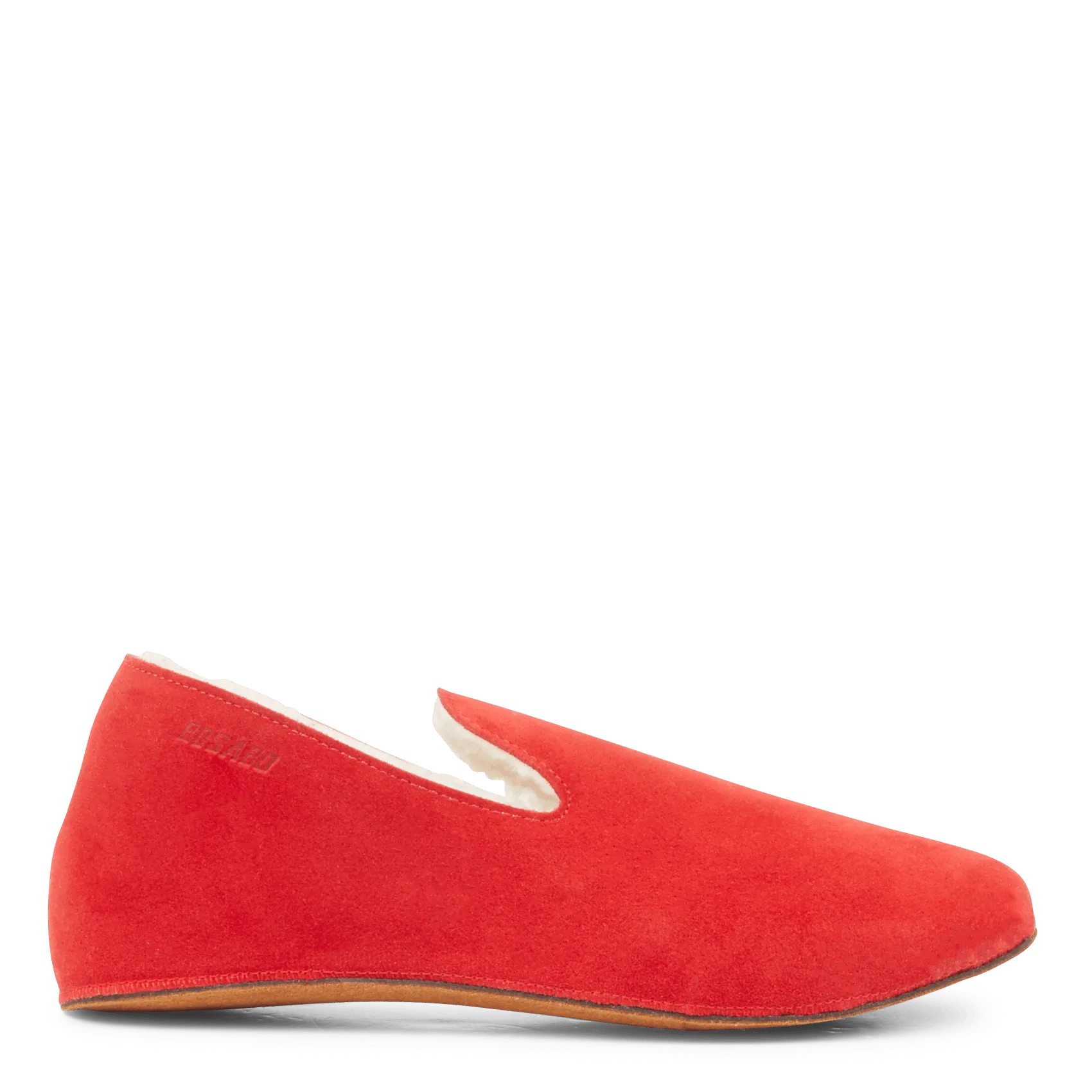  BOSABO   COCO - Pantofole in pelle con pelo | Rosso