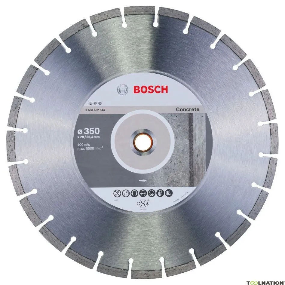 Bosch Professional Accessori 2608602544 Disco STD Calcestruzzo 350x20/25,4