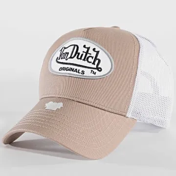 Boston Cappello Trucker 7030091 Bianco Marrone