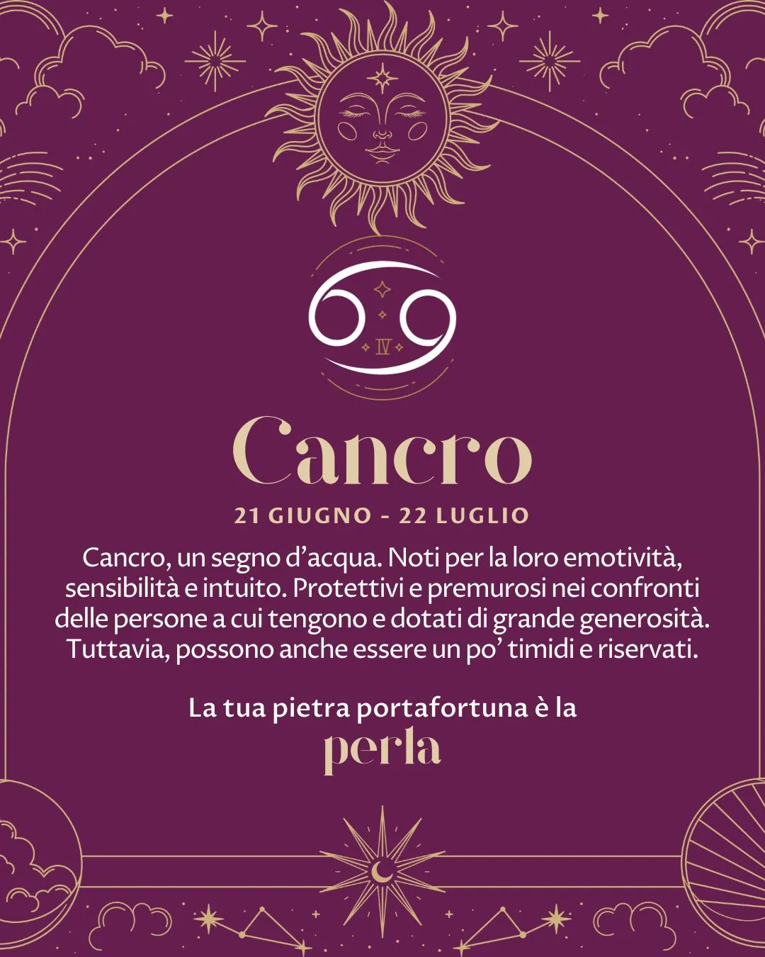 Box Zodiaco Cancro _ La Pietra Portafortuna è la Perla