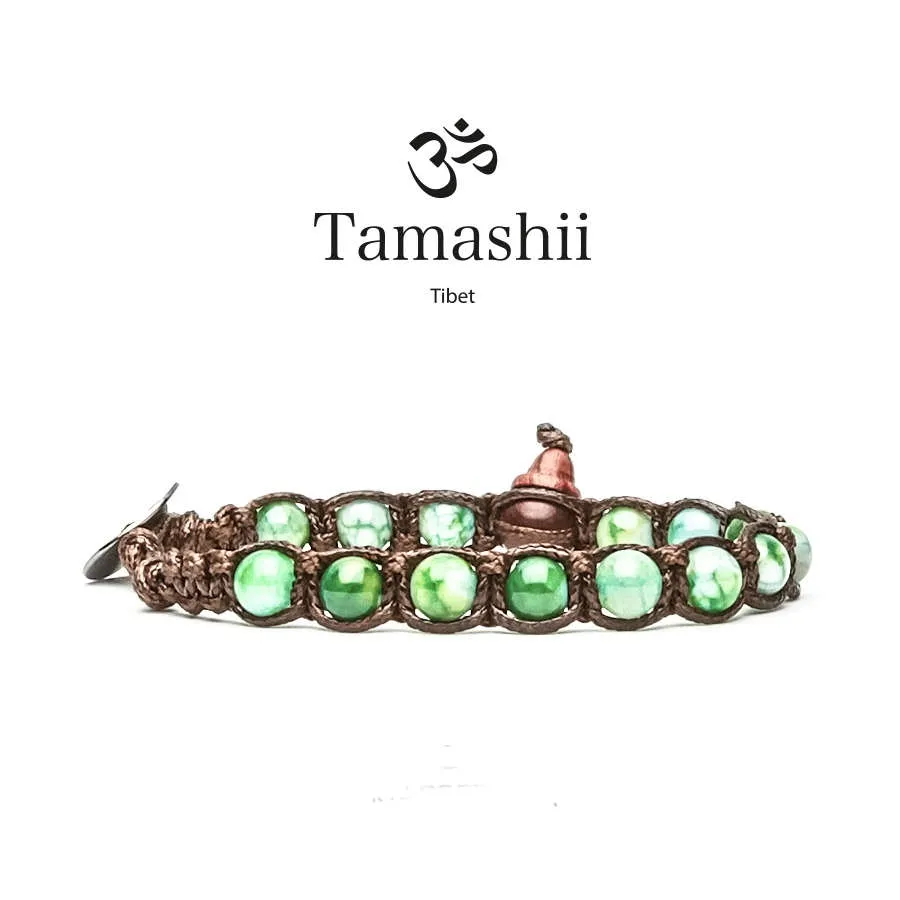 Bracciale Tamashii Agata Verde Menta (6mm) cod. BHS601-209