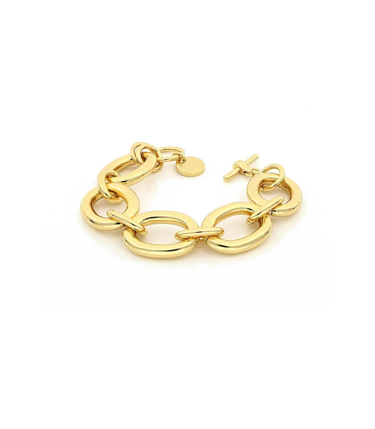 Bracciale Unoaerre Bronzo Giallo Catena Ovali EXB4595