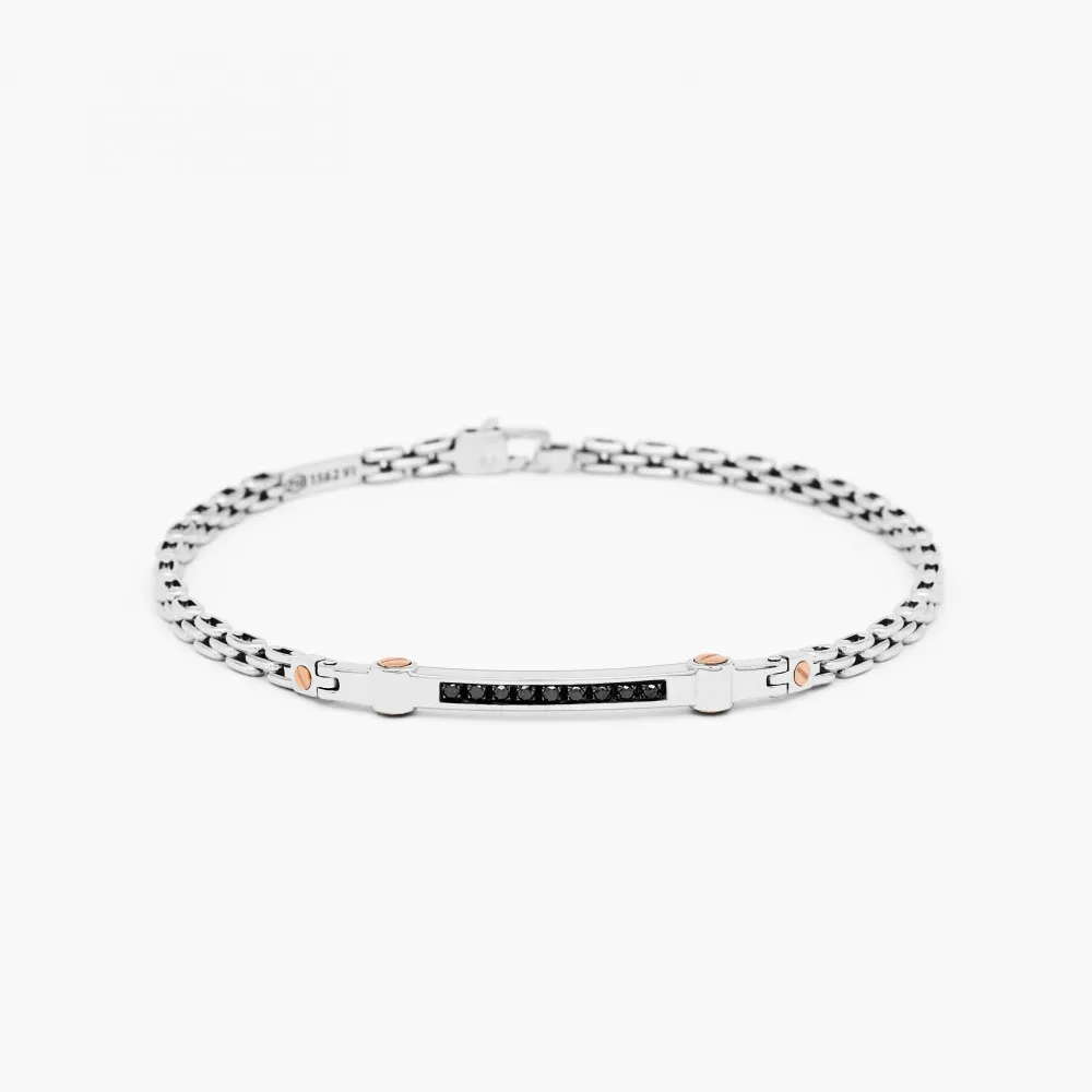 Bracciale  Zancan in oro bianco con diamanti.