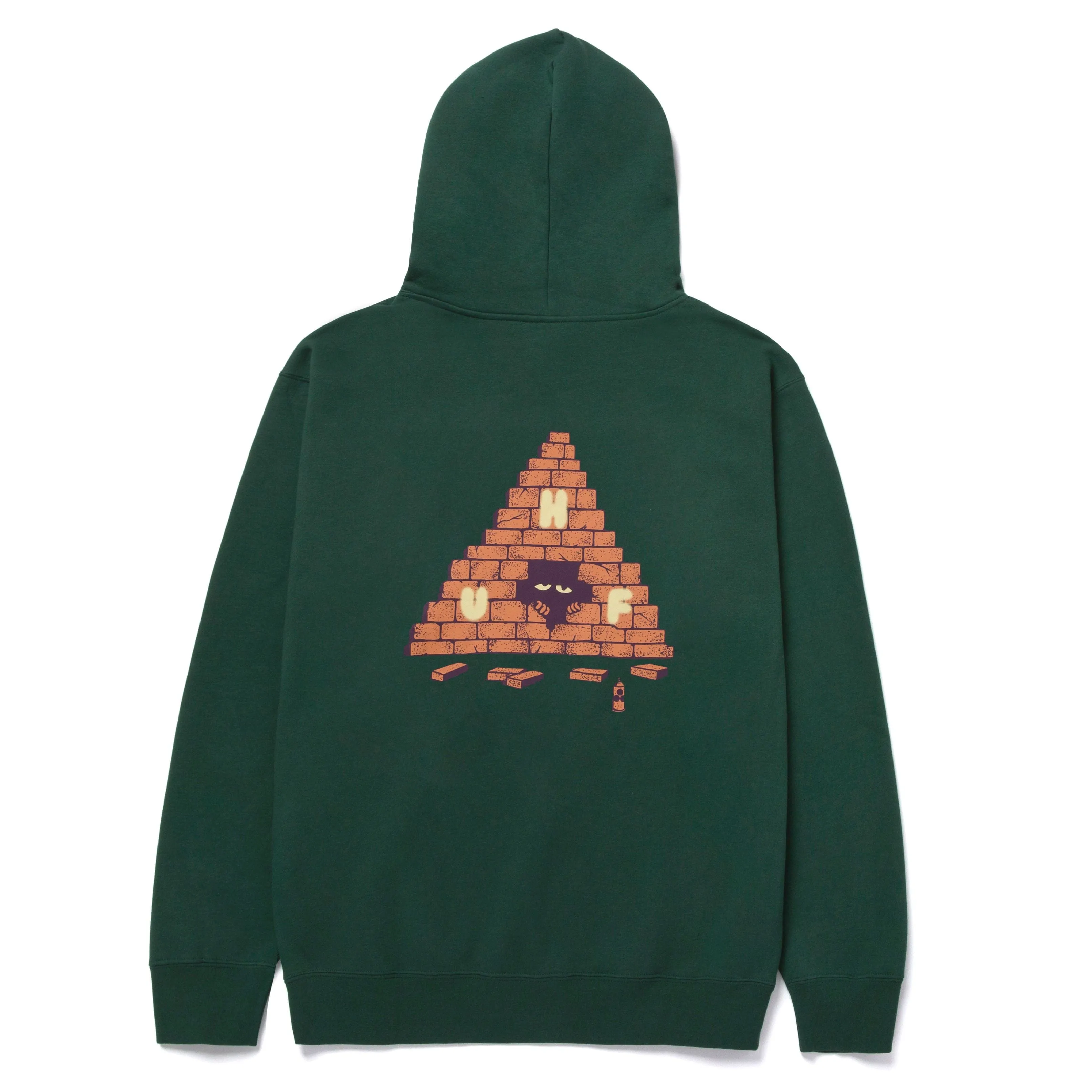 BRICK LURK P/O HOODIE - FOREST GREEN