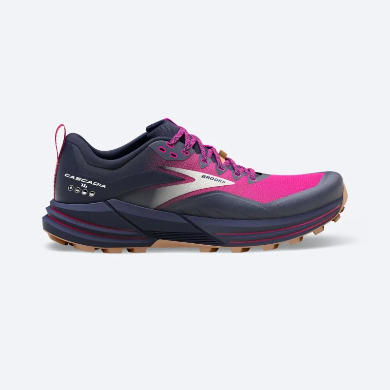 Brooks CASCADIA 16 Scarpe Trail Donna  Peacoat/Pink/Biscuit