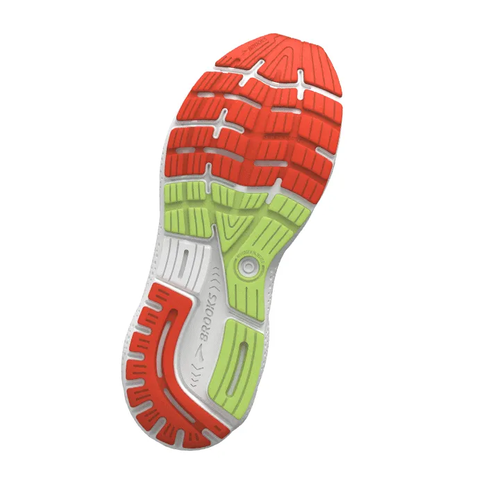 Brooks Ghost 16 Scarpa da Running Black/Mandarin Red/Green Uomo 110418 1D 049