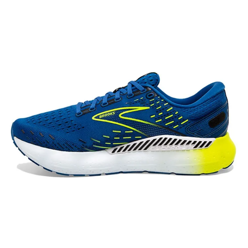 Brooks Glycerine 20 Gts Blu Giallo Fluo - Scarpe Running Uomo