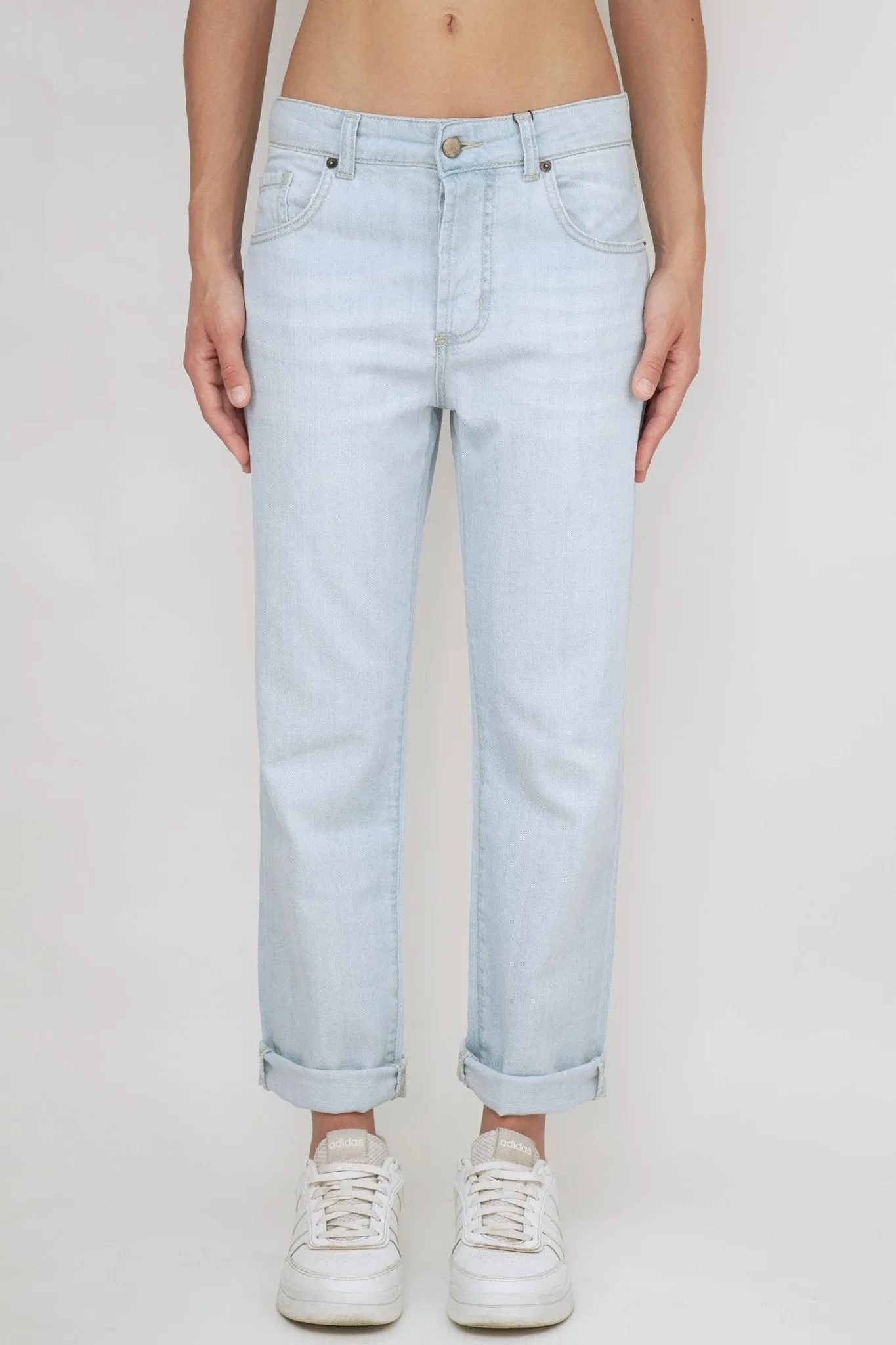 Bulier-jeans boyfriend SAMMY tela leggera - Lavaggio chiaro