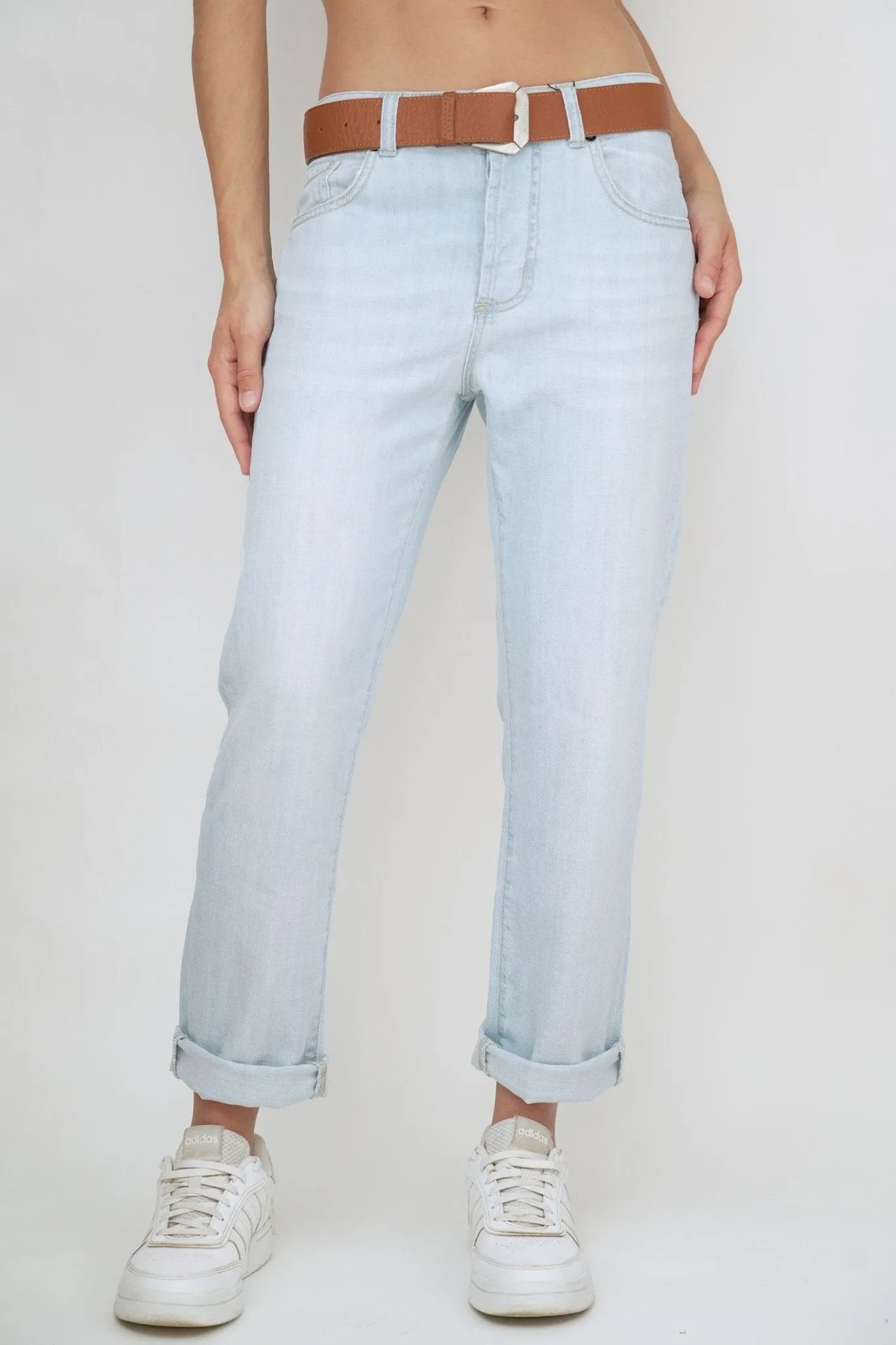 Bulier-jeans boyfriend SAMMY tela leggera - Lavaggio chiaro