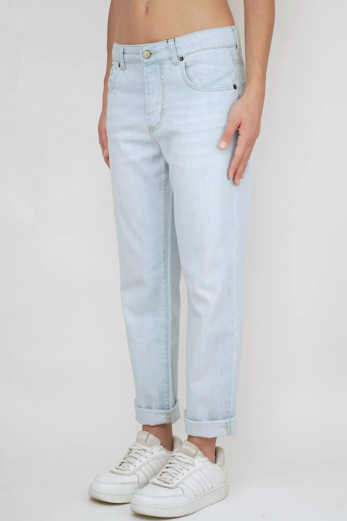 Bulier-jeans boyfriend SAMMY tela leggera - Lavaggio chiaro