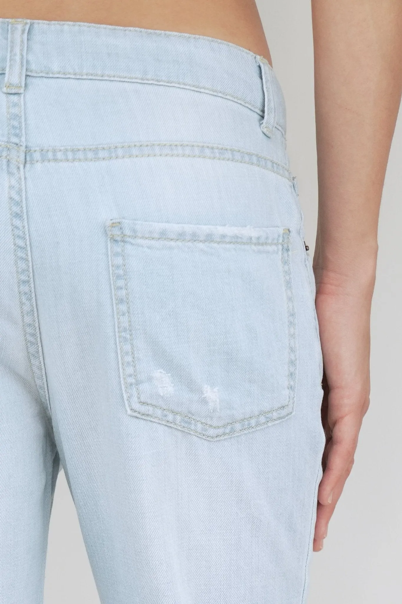 Bulier-jeans boyfriend SAMMY tela leggera - Lavaggio chiaro