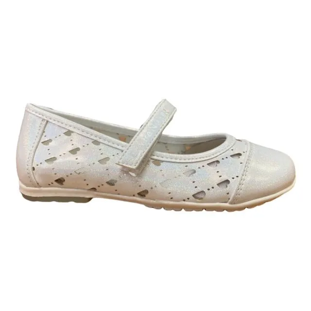 CafèNoir scarpe ballerina da bambina C-1672 white